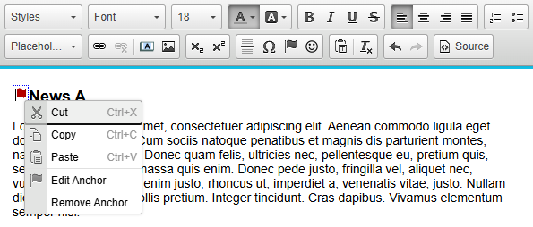 Edit or delete an anchor
