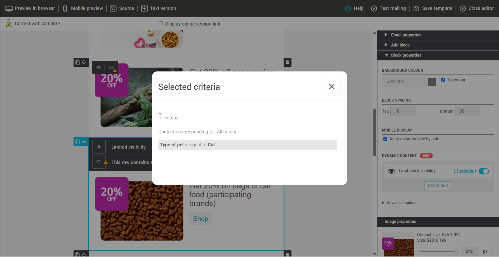 Type of pet is equal to Cat