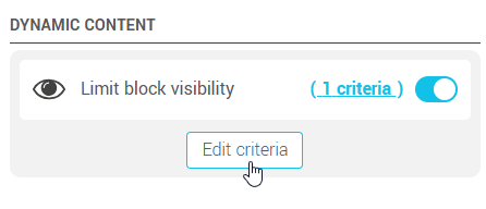 Edit criteria (other option)