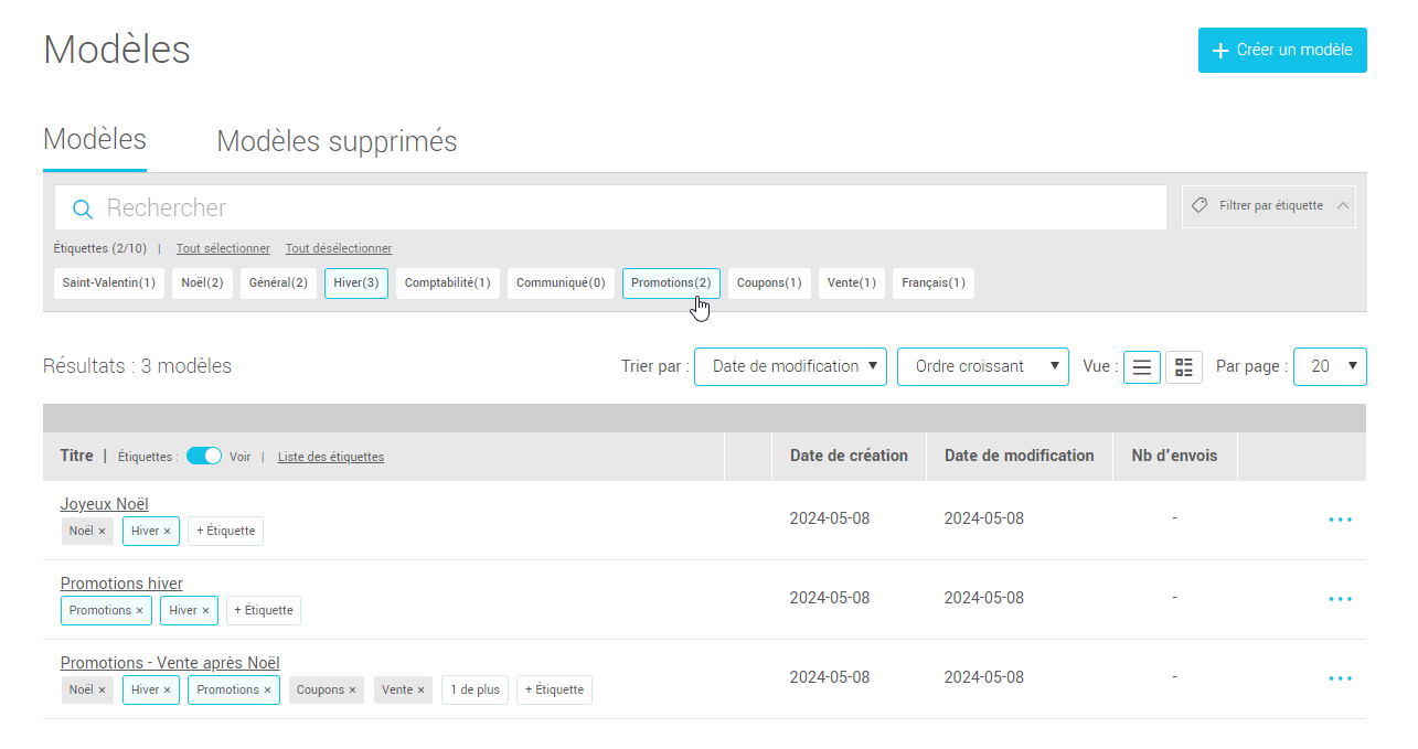 Rechercher par &eacute;tiquette