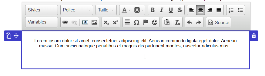 D&eacute;finir emplacement pour ins&eacute;rer le formulaire de mise &agrave; jour