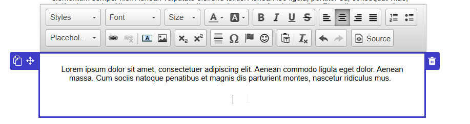Set location to insert the update form