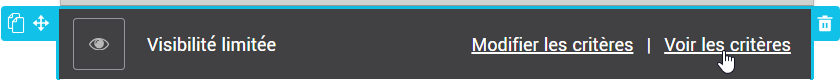 Voir les crit&egrave;res