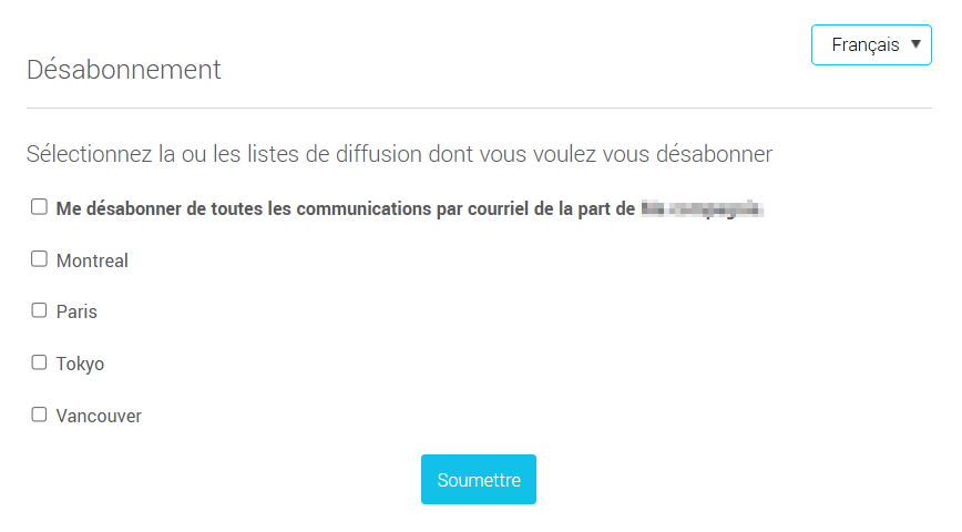 D&eacute;sabonnement groupes publics