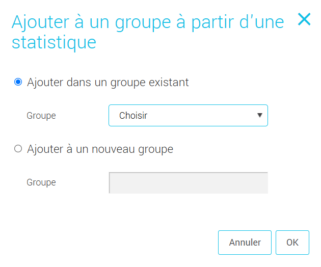 Ajouter &agrave; un groupe &agrave; partir d'une statistique